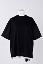 【エンフォルド/ENFOLD】のライトシルケット天竺 ハイネックシャツスリーブ Tシャツ 人気、トレンドファッション・服の通販 founy(ファニー) ファッション Fashion レディースファッション Fashion for Women トップス・カットソー Cut & Sew Tops シャツ・ブラウス・オフィスカジュアル Elegant Blouses & Button-Ups ロングTシャツ・Tシャツ Longline T-Shirts & Tees カットソー・ベーシックTシャツ Cut-and-Sewn Tops / Stretch Tees & Basics エレガント 上品 Elegant ショート Short, Short Length シルケット Silket, Silky Cotton シンプル Simple, Minimal スリーブ Sleeve, Long Sleeve / Short Sleeve ハイネック High Neck, Mock Neck ルーズ Loose, Oversized thumbnail ブラック|ID: prp329100004909548 ipo3291000000036777552