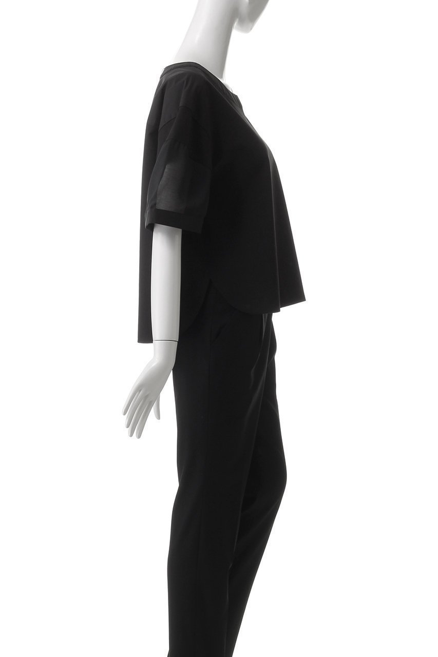 【ピアッカセッテ/ph7+】のドッキングビッグプルオーバー 人気、トレンドファッション・服の通販 founy(ファニー) 　ファッション　Fashion　レディースファッション　Fashion for Women　トップス・カットソー　Cut & Sew Tops　シャツ・ブラウス・オフィスカジュアル　Elegant Blouses & Button-Ups　ロングTシャツ・Tシャツ　Longline T-Shirts & Tees　カジュアルプルオーバー・ニットトップス　Pullovers & Knit Tops / Casual Pullovers　カットソー・ベーシックTシャツ　Cut-and-Sewn Tops / Stretch Tees & Basics　シアー　Sheer, See-Through　ショート　Short, Short Length　スリーブ　Sleeve, Long Sleeve / Short Sleeve　ドッキング　Docking, Mixed Material　ハーフ　Half, Half-Length　ボックス　Boxy, Box Shape　エレガント 上品　Elegant　定番　Standard, Basic Item　other-3|ID: prp329100004909558 ipo3291000000036813859