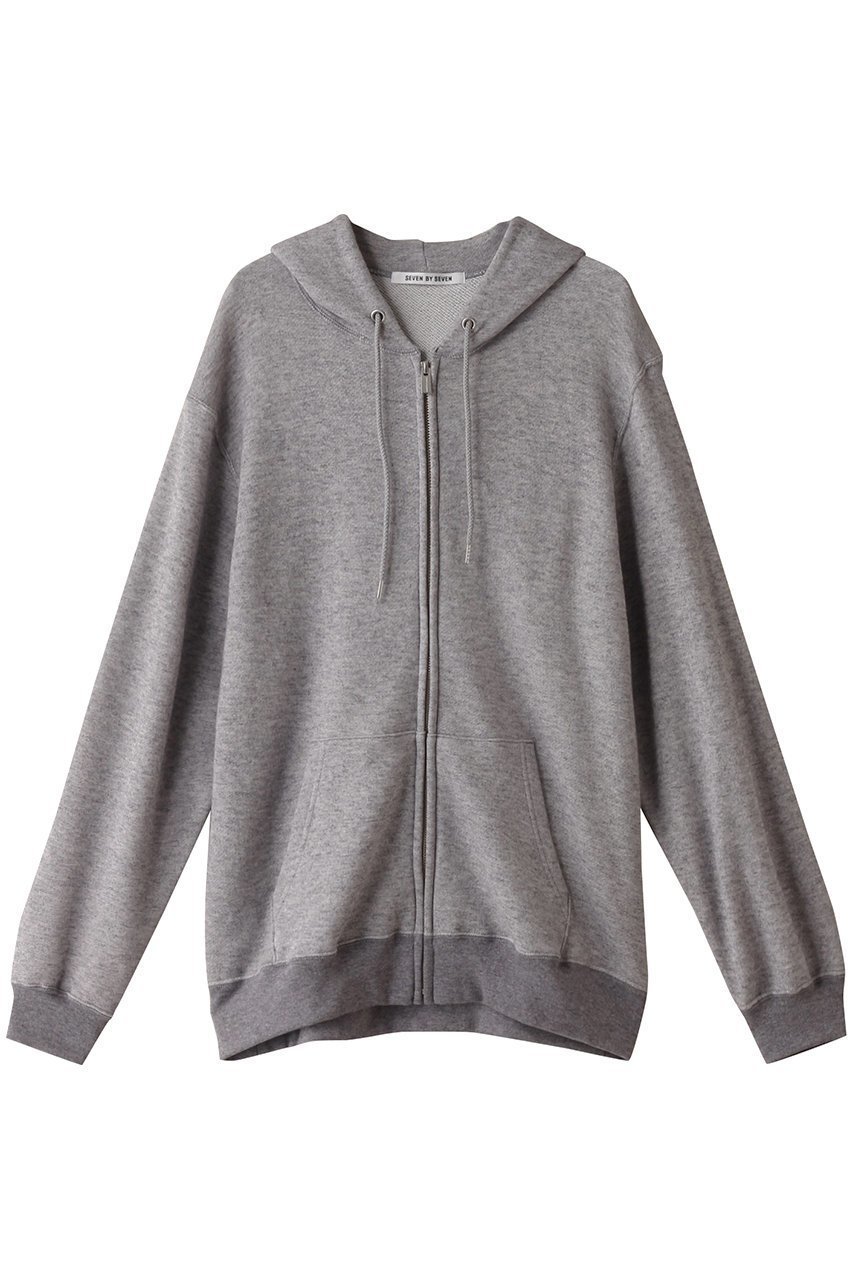 【セブン バイ セブン/SEVEN BY SEVEN / MEN】の【MEN】フルジップパーカー‐Cotton / Wool‐ インテリア・キッズ・メンズ・レディースファッション・服の通販 founy(ファニー) 　ファッション　Fashion　メンズファッション　Fashion for Men　トップス・カットソー　Cut & Sew Tops　パーカー・フーディー / カジュアルコーデ　Hoodies & Parkas　メンズシャツ　Shirts　リラックス　Relax, Relaxed Fit　グレー|ID: prp329100004909582 ipo3291000000036777871