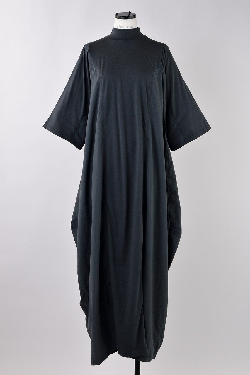 【ナゴンスタンス/nagonstans】のソフト天竺 切替立体DRS/ドレス インテリア・キッズ・メンズ・レディースファッション・服の通販 founy(ファニー) 　ファッション　Fashion　レディースファッション　Fashion for Women　ワンピース　Dresses　フォーマル・パーティードレス・結婚式用ドレス　Elegant & Casual Dresses　チュニック　Tunic Tops & Dresses　シンプル　Simple, Minimal　チュニック　Tunic, Long Top　ドレス　Dress, One-Piece　ドレープ　Drape, Draping Fabric　ロング　Long, Long-Length　切替　Switching, Contrast Panel　Cement|ID: prp329100004909602 ipo3291000000036778200