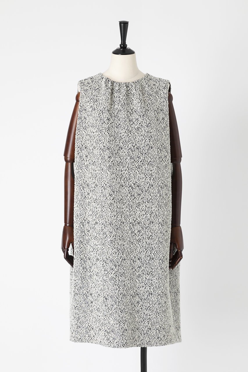 【オーヴィル/EAUVIRE】のストレートドレス インテリア・キッズ・メンズ・レディースファッション・服の通販 founy(ファニー) ファッション Fashion レディースファッション Fashion for Women ワンピース Dresses フォーマル・パーティードレス・結婚式用ドレス Elegant & Casual Dresses チュニック Tunic Tops & Dresses ギャザー Gathered, Ruffled シルク Silk, 100% Silk ストレート Straight, Straight Cut チュニック Tunic, Long Top ツイード Twill, Twill Weave ドレス Dress, One-Piece ノースリーブ Sleeveless, No-Sleeve ミドル Middle Length, Mid Height モノトーン|ID: prp329100004909616 ipo3291000000036778325