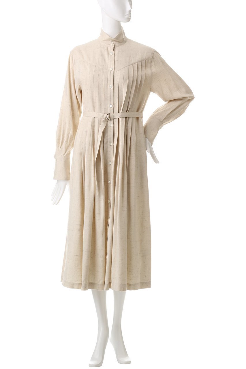 【オブリオ/AUBRIOT】のビスコースシルクネップ シャツドレス 人気、トレンドファッション・服の通販 founy(ファニー) 　ファッション　Fashion　レディースファッション　Fashion for Women　ワンピース　Dresses　フォーマル・パーティードレス・結婚式用ドレス　Elegant & Casual Dresses　チュニック　Tunic Tops & Dresses　クラシック　Classic, Timeless Style　シルク　Silk, 100% Silk　チュニック　Tunic, Long Top　ドレス　Dress, One-Piece　ネップ　Nepp, Slub Yarn　フレア　Flare, Flared　ロング　Long, Long-Length　エレガント 上品　Elegant　other-2|ID: prp329100004909625 ipo3291000000036778409