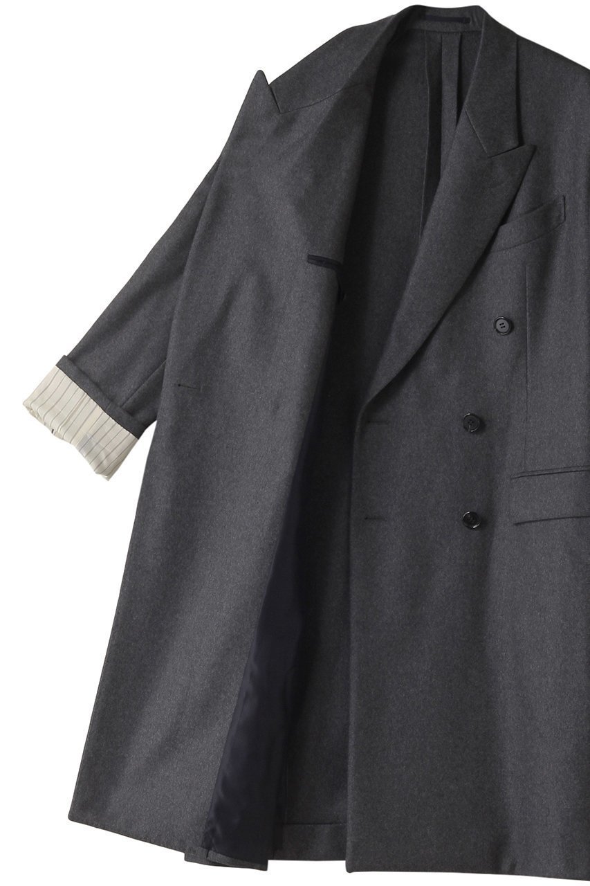 【バウト/BOWTE】のCOLLEGE フランネル ダブル ブレストコート 人気、トレンドファッション・服の通販 founy(ファニー) 　ファッション　Fashion　レディースファッション　Fashion for Women　アウター　Coat / Outerwear Collection　コート・ロングコート・ピーコート　Long Coats, Peacoats & More　シンプル　Simple, Minimal　ダブル　Double, Double-Breasted　ロング　Long, Long-Length　エレガント 上品　Elegant　今季　This Season, Current Season　other-6|ID: prp329100004909629 ipo3291000000036778487
