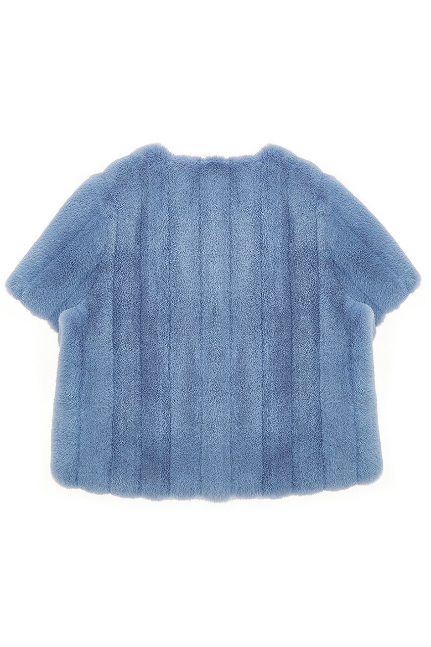 【レモンプレット/Lemonplet】のFAUX FUR HALF SLEEVED JACKET 人気、トレンドファッション・服の通販 founy(ファニー) 　ファッション　Fashion　レディースファッション　Fashion for Women　アウター　Coat / Outerwear Collection　レディースジャケット・軽アウター　Jackets　ショート　Short, Short Length　シンプル　Simple, Minimal　ジャケット　Jacket, Outerwear　スカーフ　Scarf, Neckwear　フェイクファー　Faux Fur, Imitation Fur　ポケット　Pocket, Pocket Detail　リボン　Ribbon, Bow　ループ　Loop, Loop Knit　other-2|ID: prp329100004909639 ipo3291000000036778605