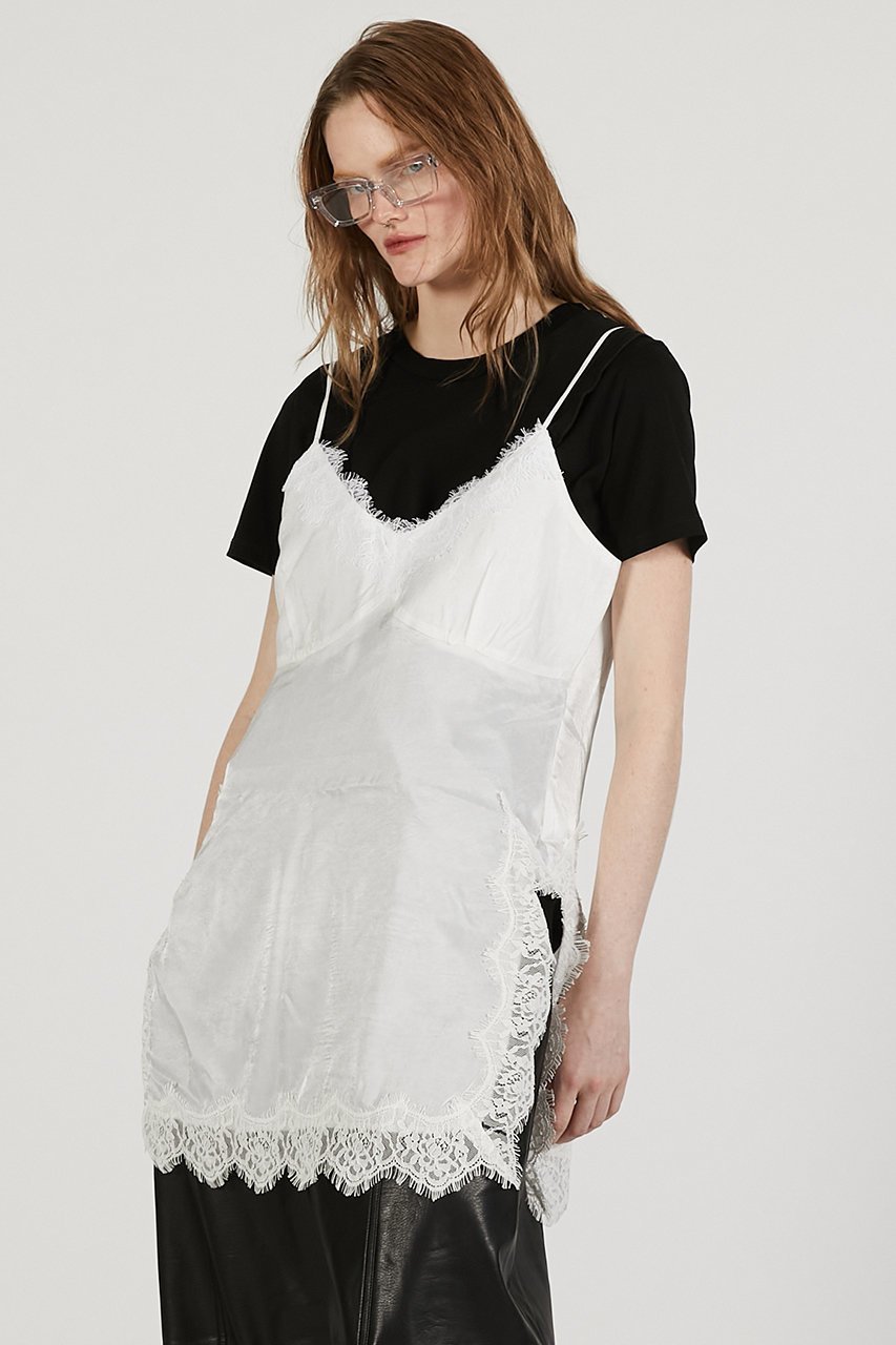 【プランク プロジェクト/PRANK PROJECT】のレーススリップドレス 人気、トレンドファッション・服の通販 founy(ファニー) 　ファッション　Fashion　レディースファッション　Fashion for Women　ワンピース　Dresses　フォーマル・パーティードレス・結婚式用ドレス　Elegant & Casual Dresses　チュニック　Tunic Tops & Dresses　おすすめ　Recommended / Our Picks　インナー　Innerwear　カットソー　Cut and Sewn Top　スリット　Slit, Slit Detail　チュニック　Tunic, Long Top　ドレス　Dress, One-Piece　リュクス　Luxury, Elegant, High-End, Chic　レース　Lace, Lace Fabric　ロング　Long, Long-Length　エレガント 上品　Elegant　other-8|ID: prp329100004909659 ipo3291000000036778887