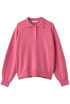 【エブール/ebure】のハイゲージカシミア ポロカラーニットプルオーバー 人気、トレンドファッション・服の通販 founy(ファニー) ファッション Fashion レディースファッション Fashion for Women トップス・カットソー Cut & Sew Tops ニット Knit Tops & Sweaters カジュアルプルオーバー・ニットトップス Pullovers & Knit Tops / Casual Pullovers シンプル Simple, Minimal ストレッチ Stretch, Stretchy Fabric フォルム Silhouette, Form thumbnail ピンク|ID: prp329100004909665 ipo3291000000036778941