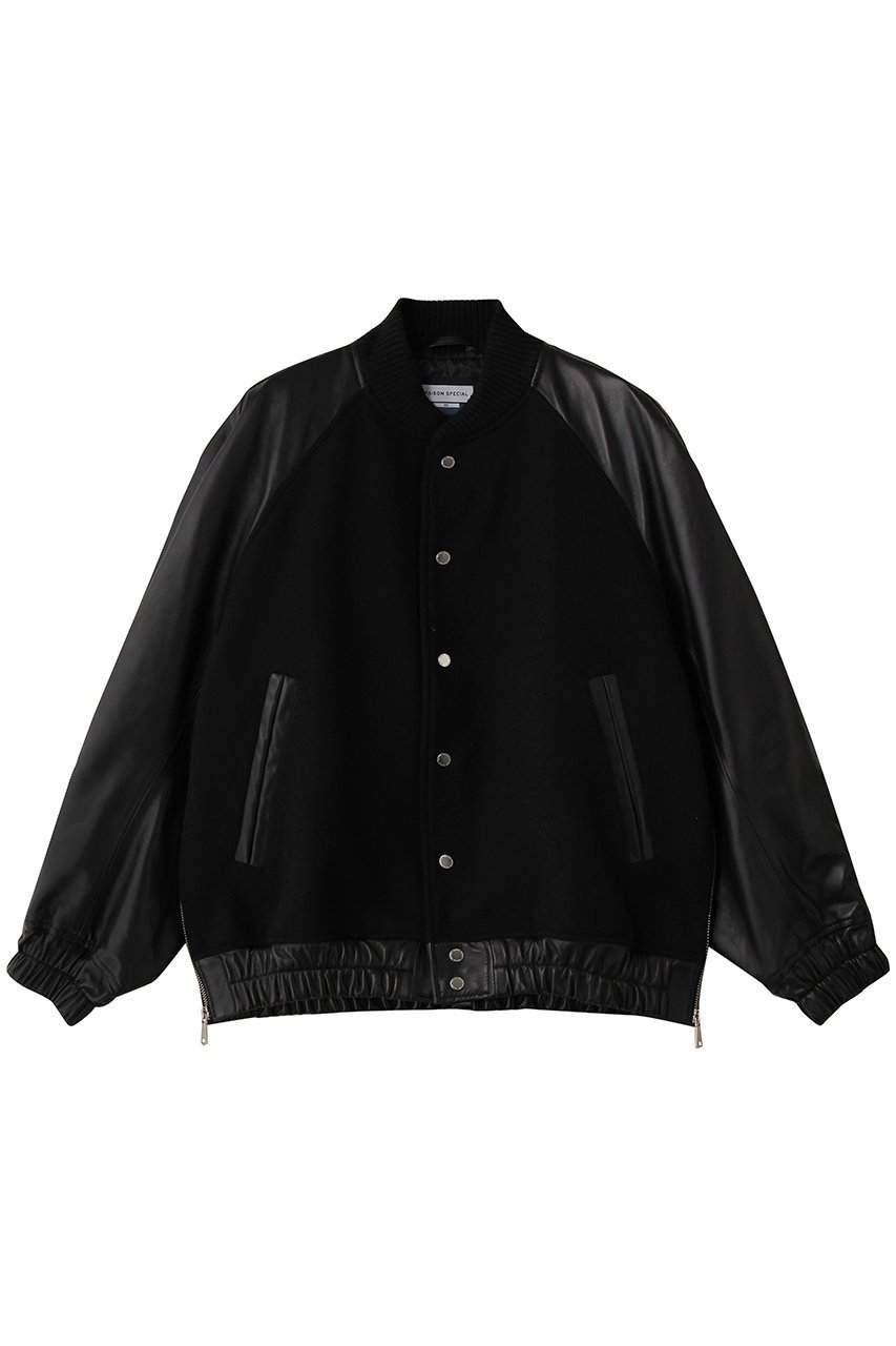 【メゾンスペシャル/MAISON SPECIAL】の【UNISEX】SHEEPレザーコンビスタジャン 人気、トレンドファッション・服の通販 founy(ファニー) ファッション Fashion レディースファッション Fashion for Women アウター Coat / Outerwear Collection レディースジャケット・軽アウター Jackets ブルゾンジャケット・スポーティアウター Blouson Jackets ユニセックス Unisex, Genderless ジャケット Jacket, Outerwear ブルゾン Blouson, Bomber Jacket モダン Modern, Contemporary エレガント 上品 Elegant other-1|ID: prp329100004909685 ipo3291000000036779146