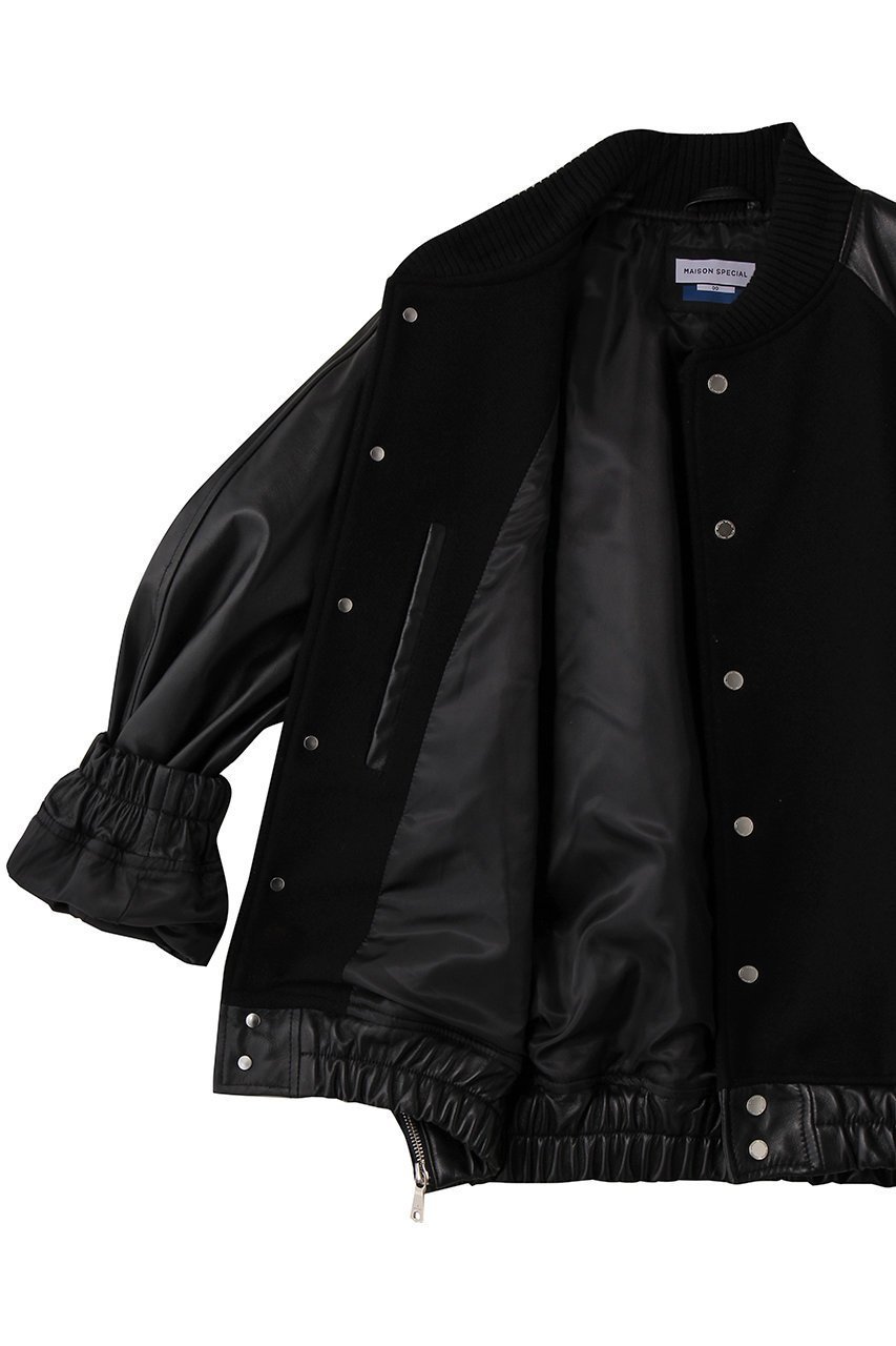 【メゾンスペシャル/MAISON SPECIAL】の【UNISEX】SHEEPレザーコンビスタジャン 人気、トレンドファッション・服の通販 founy(ファニー) ファッション Fashion レディースファッション Fashion for Women アウター Coat / Outerwear Collection レディースジャケット・軽アウター Jackets ブルゾンジャケット・スポーティアウター Blouson Jackets ユニセックス Unisex, Genderless ジャケット Jacket, Outerwear ブルゾン Blouson, Bomber Jacket モダン Modern, Contemporary エレガント 上品 Elegant other-7|ID: prp329100004909685 ipo3291000000036779153