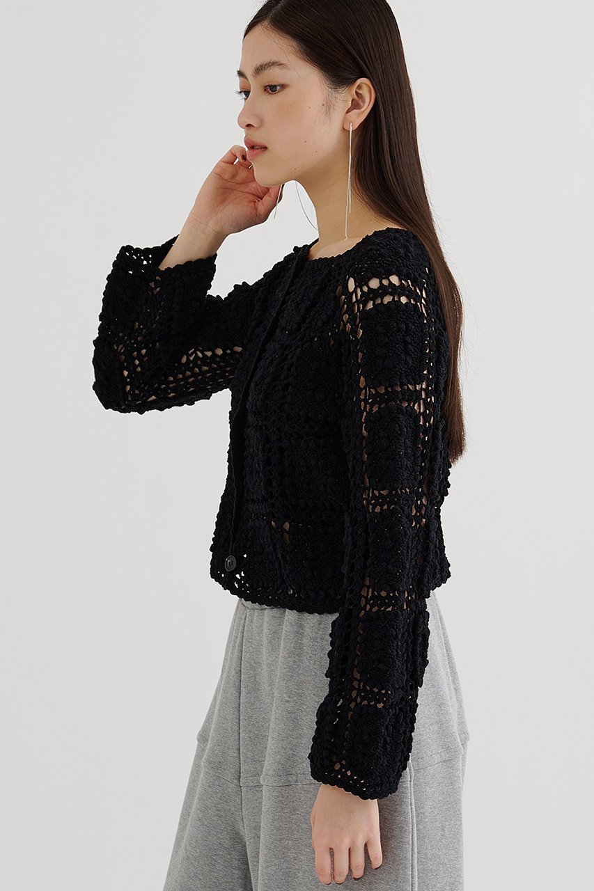 【ウィムガゼット/Whim Gazette】のハンドクロシェカーデ 人気、トレンドファッション・服の通販 founy(ファニー) 　ファッション　Fashion　レディースファッション　Fashion for Women　トップス・カットソー　Cut & Sew Tops　ニット　Knit Tops & Sweaters　カーディガン・羽織り　Layered Style Cardigans　おすすめ　Recommended / Our Picks　カーディガン　Cardigan, Knitwear　キャミソール　Camisole, Spaghetti Strap Top　セットアップ　Set-Up, Coordinated Outfit　タンク　Tank Top, Sleeveless Top　リラックス　Relax, Relaxed Fit　エレガント 上品　Elegant　other-2|ID: prp329100004909692 ipo3291000000036779220