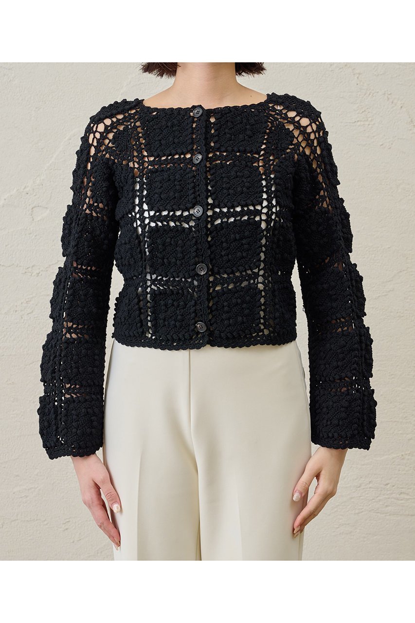 【ウィムガゼット/Whim Gazette】のハンドクロシェカーデ 人気、トレンドファッション・服の通販 founy(ファニー) 　ファッション　Fashion　レディースファッション　Fashion for Women　トップス・カットソー　Cut & Sew Tops　ニット　Knit Tops & Sweaters　カーディガン・羽織り　Layered Style Cardigans　おすすめ　Recommended / Our Picks　カーディガン　Cardigan, Knitwear　キャミソール　Camisole, Spaghetti Strap Top　セットアップ　Set-Up, Coordinated Outfit　タンク　Tank Top, Sleeveless Top　リラックス　Relax, Relaxed Fit　エレガント 上品　Elegant　other-7|ID: prp329100004909692 ipo3291000000036779225