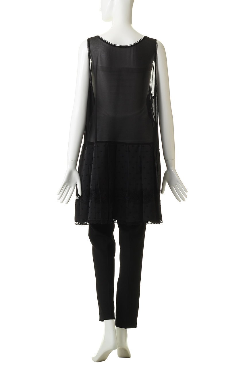 【プランク プロジェクト/PRANK PROJECT】のプリテッドチュニックドレス 人気、トレンドファッション・服の通販 founy(ファニー) 　ファッション　Fashion　レディースファッション　Fashion for Women　ワンピース　Dresses　フォーマル・パーティードレス・結婚式用ドレス　Elegant & Casual Dresses　チュニック　Tunic Tops & Dresses　おすすめ　Recommended / Our Picks　ガーリー　Girly, Feminine Style　シフォン　Chiffon, Lightweight Fabric　ジョーゼット　Georgette, Semi-Sheer Fabric　セットアップ　Set-Up, Coordinated Outfit　タンク　Tank Top, Sleeveless Top　チュニック　Tunic, Long Top　プリーツ　Pleats, Pleated　レース　Lace, Lace Fabric　ロング　Long, Long-Length　other-4|ID: prp329100004909701 ipo3291000000036779318