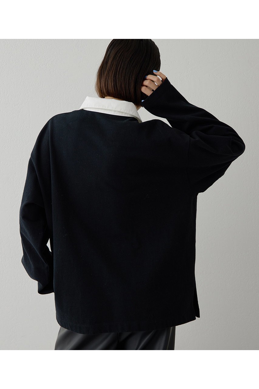 【ウィムガゼット/Whim Gazette】の刺繍ラガーシャツ 人気、トレンドファッション・服の通販 founy(ファニー) 　ファッション　Fashion　レディースファッション　Fashion for Women　トップス・カットソー　Cut & Sew Tops　シャツ・ブラウス・オフィスカジュアル　Elegant Blouses & Button-Ups　ロングTシャツ・Tシャツ　Longline T-Shirts & Tees　カットソー・ベーシックTシャツ　Cut-and-Sewn Tops / Stretch Tees & Basics　クラシカル　Classical, Vintage-Inspired　シンプル　Simple, Minimal　スポーティ　Sporty, Casual Athletic　スリーブ　Sleeve, Long Sleeve / Short Sleeve　ボトム　Bottoms, Lower Wear　ロング　Long, Long-Length　エレガント 上品　Elegant　other-3|ID: prp329100004909714 ipo3291000000036779482