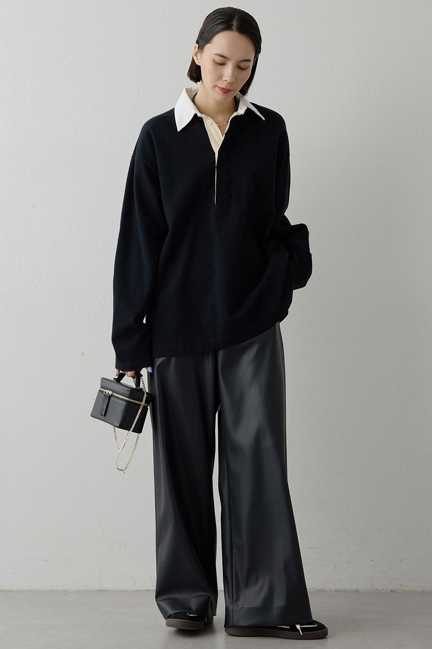 【ウィムガゼット/Whim Gazette】の刺繍ラガーシャツ 人気、トレンドファッション・服の通販 founy(ファニー) 　ファッション　Fashion　レディースファッション　Fashion for Women　トップス・カットソー　Cut & Sew Tops　シャツ・ブラウス・オフィスカジュアル　Elegant Blouses & Button-Ups　ロングTシャツ・Tシャツ　Longline T-Shirts & Tees　カットソー・ベーシックTシャツ　Cut-and-Sewn Tops / Stretch Tees & Basics　クラシカル　Classical, Vintage-Inspired　シンプル　Simple, Minimal　スポーティ　Sporty, Casual Athletic　スリーブ　Sleeve, Long Sleeve / Short Sleeve　ボトム　Bottoms, Lower Wear　ロング　Long, Long-Length　エレガント 上品　Elegant　other-5|ID: prp329100004909714 ipo3291000000036779484