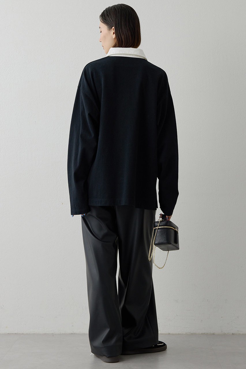 【ウィムガゼット/Whim Gazette】の刺繍ラガーシャツ 人気、トレンドファッション・服の通販 founy(ファニー) 　ファッション　Fashion　レディースファッション　Fashion for Women　トップス・カットソー　Cut & Sew Tops　シャツ・ブラウス・オフィスカジュアル　Elegant Blouses & Button-Ups　ロングTシャツ・Tシャツ　Longline T-Shirts & Tees　カットソー・ベーシックTシャツ　Cut-and-Sewn Tops / Stretch Tees & Basics　クラシカル　Classical, Vintage-Inspired　シンプル　Simple, Minimal　スポーティ　Sporty, Casual Athletic　スリーブ　Sleeve, Long Sleeve / Short Sleeve　ボトム　Bottoms, Lower Wear　ロング　Long, Long-Length　エレガント 上品　Elegant　other-7|ID: prp329100004909714 ipo3291000000036779486