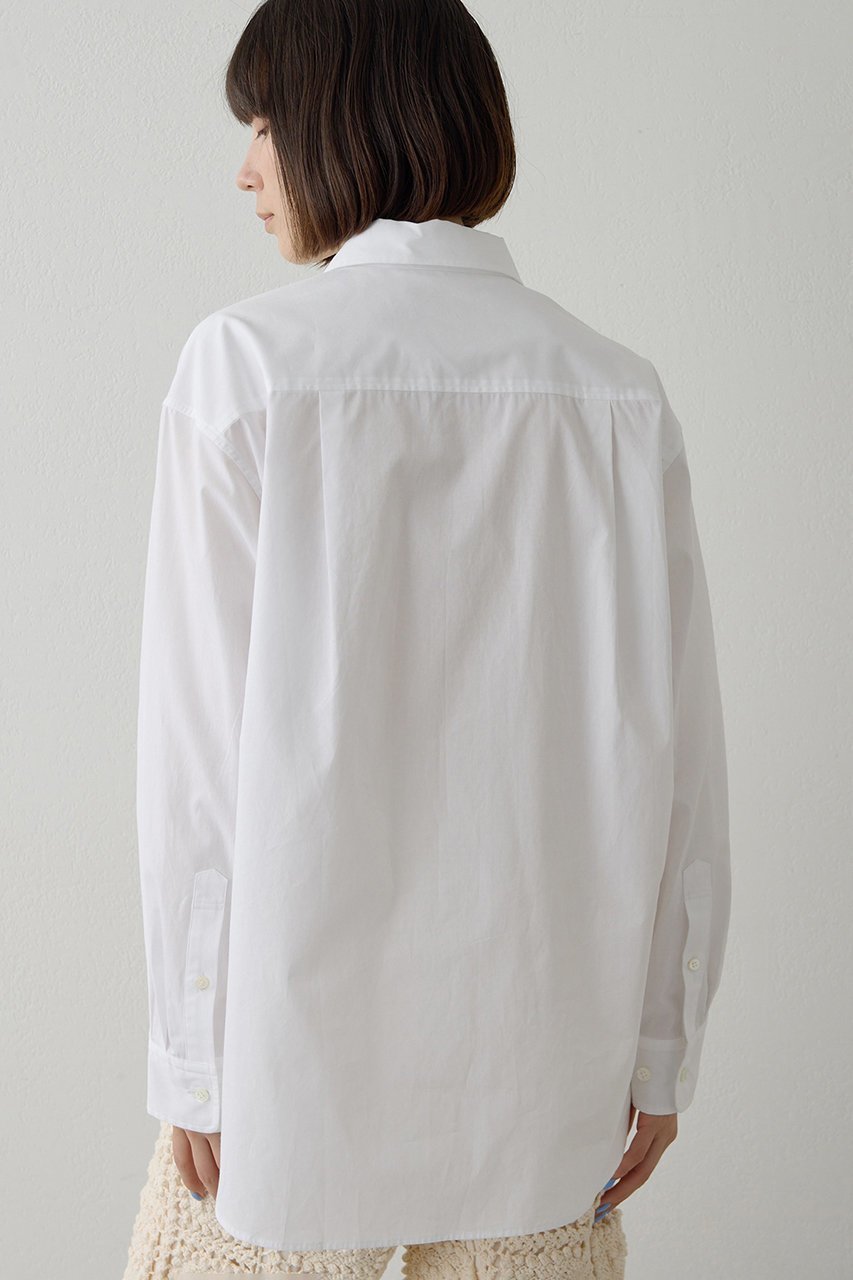【ウィムガゼット/Whim Gazette】のブロードシャツ 人気、トレンドファッション・服の通販 founy(ファニー) 　ファッション　Fashion　レディースファッション　Fashion for Women　トップス・カットソー　Cut & Sew Tops　シャツ・ブラウス・オフィスカジュアル　Elegant Blouses & Button-Ups　おすすめ　Recommended / Our Picks　シンプル　Simple, Minimal　スウェット / スエット　Sweatshirt, Sweatwear　スリーブ　Sleeve, Long Sleeve / Short Sleeve　トレンド　Trend, Trending Now　ブロード　Broadcloth, Fine Cotton　ベーシック　Basic, Essential　ポケット　Pocket, Pocket Detail　ロング　Long, Long-Length　other-3|ID: prp329100004909726 ipo3291000000036779617