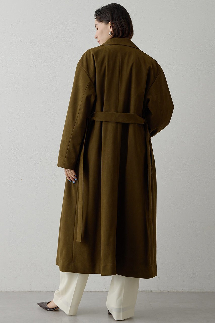 【ウィムガゼット/Whim Gazette】のスエードライクコート 人気、トレンドファッション・服の通販 founy(ファニー) 　ファッション　Fashion　レディースファッション　Fashion for Women　アウター　Coat / Outerwear Collection　コート・ロングコート・ピーコート　Long Coats, Peacoats & More　シンプル　Simple, Minimal　ロング　Long, Long-Length　エレガント 上品　Elegant　軽量　Lightweight, Ultra Light　other-3|ID: prp329100004909729 ipo3291000000036779660