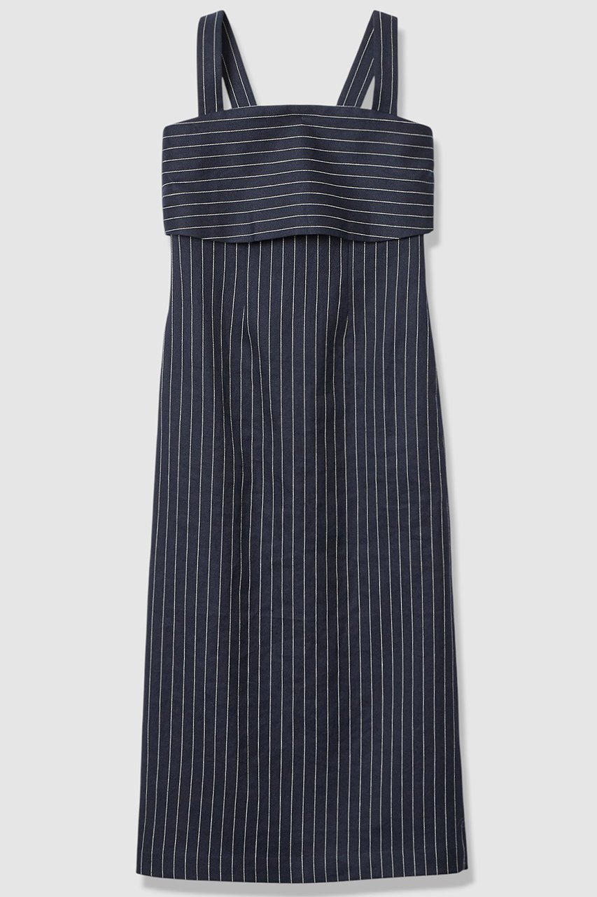 【アルアバイル/allureville】のリネンストライプジャンパーワンピース 人気、トレンドファッション・服の通販 founy(ファニー) 　ファッション　Fashion　レディースファッション　Fashion for Women　ワンピース　Dresses　チュニック　Tunic Tops & Dresses　おすすめ　Recommended / Our Picks　ジャケット　Jacket, Outerwear　ストライプ　Stripe, Striped Pattern　セットアップ　Set-Up, Coordinated Outfit　チュニック　Tunic, Long Top　ドレス　Dress, One-Piece　リネン　Linen, Linen Fabric　リラックス　Relax, Relaxed Fit　ロング　Long, Long-Length　 other-1|ID: prp329100004909732 ipo3291000000036779686