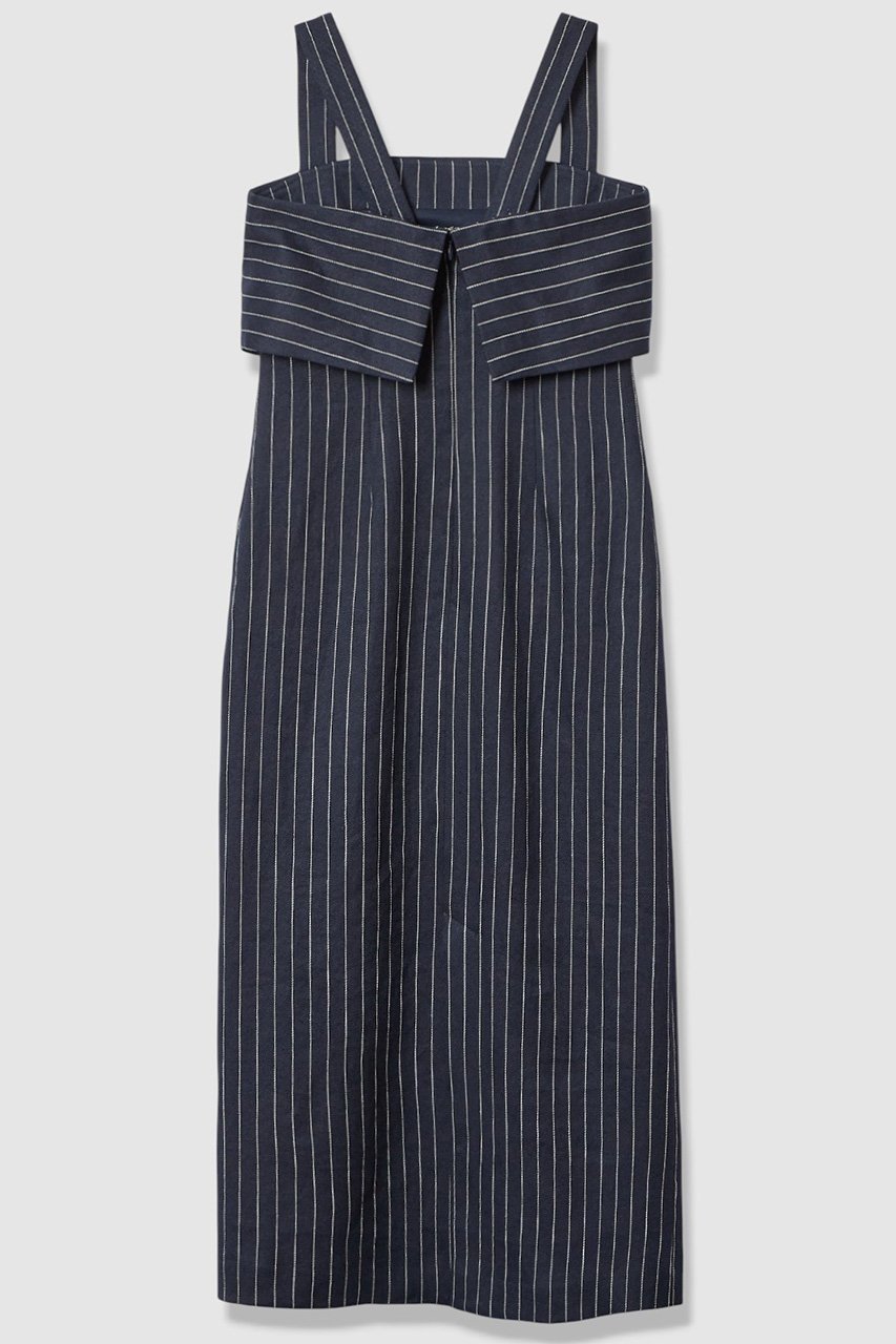 【アルアバイル/allureville】のリネンストライプジャンパーワンピース 人気、トレンドファッション・服の通販 founy(ファニー) 　ファッション　Fashion　レディースファッション　Fashion for Women　ワンピース　Dresses　チュニック　Tunic Tops & Dresses　おすすめ　Recommended / Our Picks　ジャケット　Jacket, Outerwear　ストライプ　Stripe, Striped Pattern　セットアップ　Set-Up, Coordinated Outfit　チュニック　Tunic, Long Top　ドレス　Dress, One-Piece　リネン　Linen, Linen Fabric　リラックス　Relax, Relaxed Fit　ロング　Long, Long-Length　other-2|ID: prp329100004909732 ipo3291000000036779688