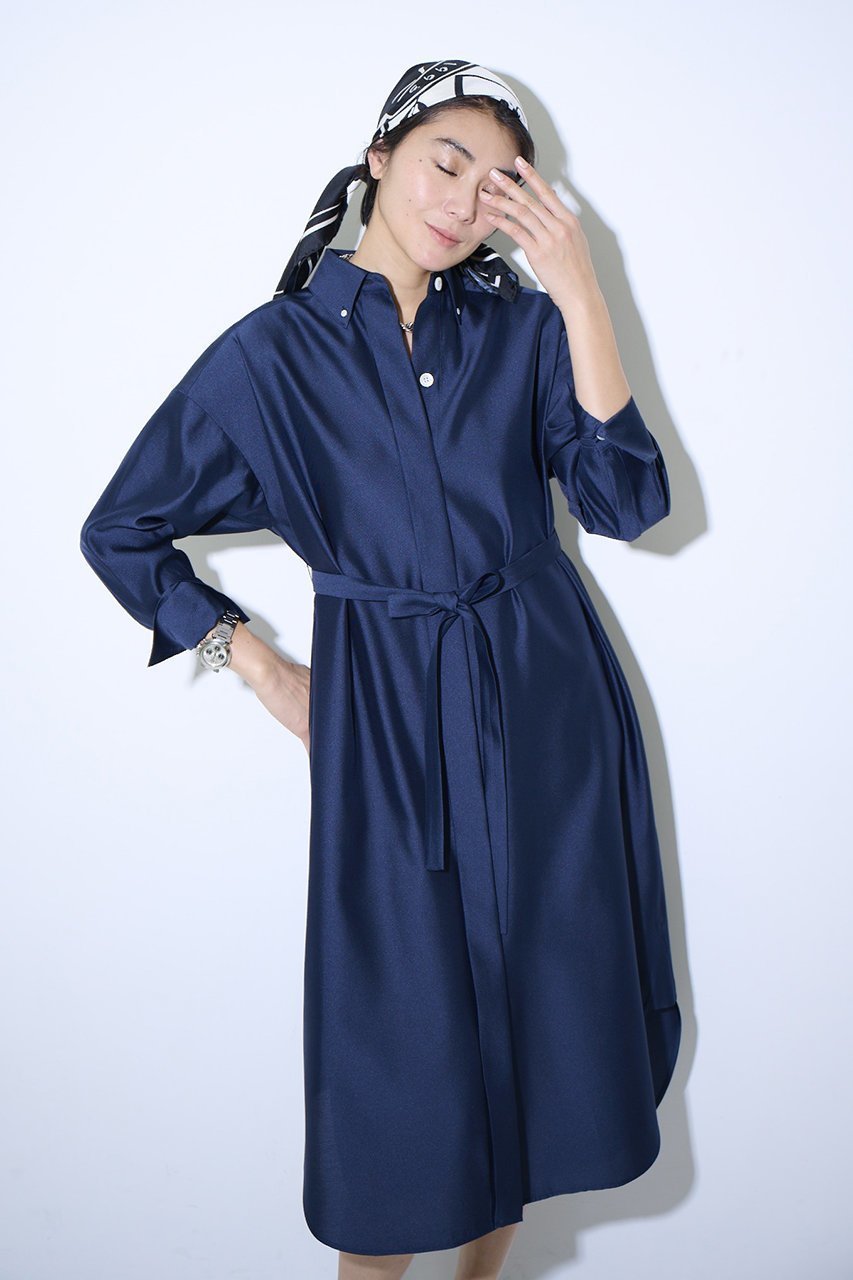 【エムフィル/M Fil】のシルクエアー シャツワンピース 人気、トレンドファッション・服の通販 founy(ファニー) 　ファッション　Fashion　レディースファッション　Fashion for Women　ワンピース　Dresses　シャツワンピース / 1枚で着映えコーデ　Shirt Dresses　チュニック　Tunic Tops & Dresses　ショルダー　Shoulder, Shoulder Strap　シルク　Silk, 100% Silk　チュニック　Tunic, Long Top　ツイル　Twist, Twisted Detail　パターン　Pattern, Design Print　フォルム　Silhouette, Form　エレガント 上品　Elegant　other-7|ID: prp329100004909740 ipo3291000000036790850