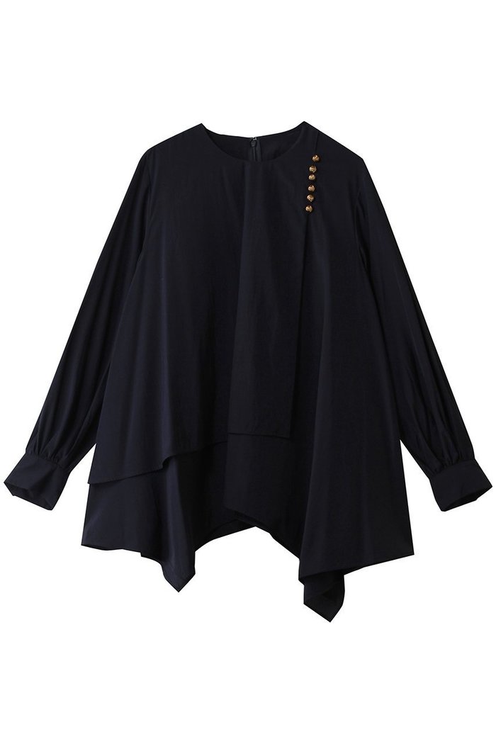 【ランバン オン ブルー/LANVIN en Bleu】のトリアセローンフレアブラウス インテリア・キッズ・メンズ・レディースファッション・服の通販 founy(ファウニー) https://founy.com/ ファッション Fashion レディースファッション Fashion for Women トップス・カットソー Cut & Sew Tops シャツ・ブラウス・オフィスカジュアル Elegant Blouses & Button-Ups スリーブ Sleeve, Long Sleeve / Short Sleeve フェミニン Feminine, Girly フレア Flare, Flared ロング Long, Long-Length エレガント 上品 Elegant |ID: prp329100004909750 ipo3291000000036779860