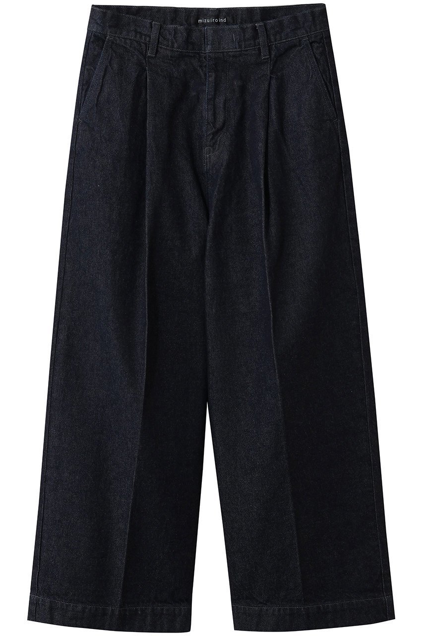 【ミズイロ インド/mizuiro ind】のwide denim slacks スラックス 人気、トレンドファッション・服の通販 founy(ファニー) 　ファッション　Fashion　レディースファッション　Fashion for Women　パンツ　Pants & Trousers　デニムパンツ・ジーンズ・美脚デニム　Denim Jeans & Pants　カットソー　Cut and Sewn Top　スラックス　Slacks, Dress Pants　センター　Center, Center Line　デニム　Denim, Jeans Material　ロング　Long, Long-Length　ワイド　Wide, Wide Fit　 other-1|ID: prp329100004909770 ipo3291000000036780090