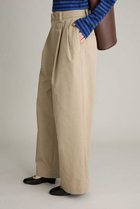 【ブリル/BRILL】のコットンチノタックパンツ 人気、トレンドファッション・服の通販 founy(ファニー) ファッション Fashion レディースファッション Fashion for Women パンツ Pants & Trousers ツイル Twist, Twisted Detail テーパード Tapered, Tapered Pants ルーズ Loose, Oversized ワッシャー Washer, Crinkled Finish 再入荷 Restock / Back in Stock thumbnail ベージュ|ID: prp329100004909784 ipo3291000000036780260