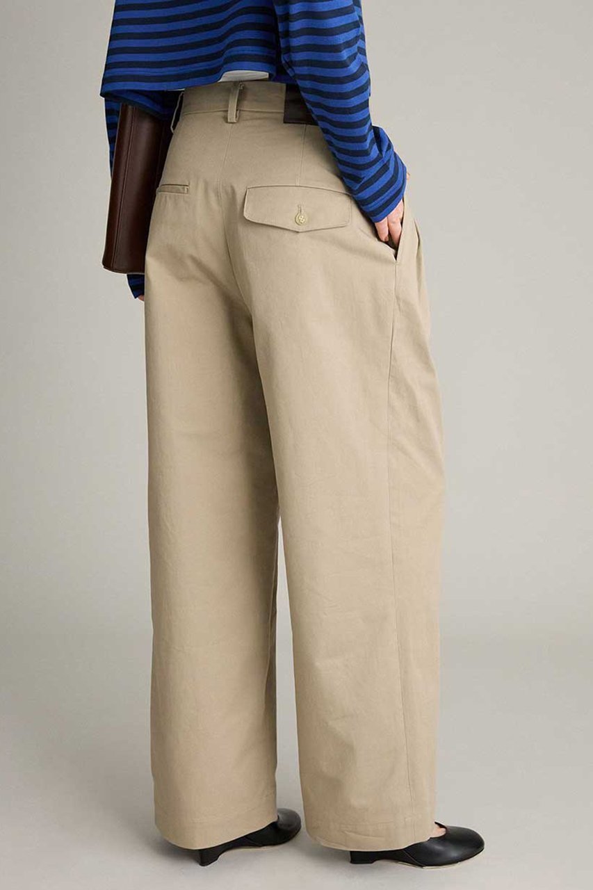 【ブリル/BRILL】のコットンチノタックパンツ 人気、トレンドファッション・服の通販 founy(ファニー) 　ファッション　Fashion　レディースファッション　Fashion for Women　パンツ　Pants & Trousers　ツイル　Twist, Twisted Detail　テーパード　Tapered, Tapered Pants　ルーズ　Loose, Oversized　ワッシャー　Washer, Crinkled Finish　再入荷　Restock / Back in Stock　other-6|ID: prp329100004909784 ipo3291000000036780265