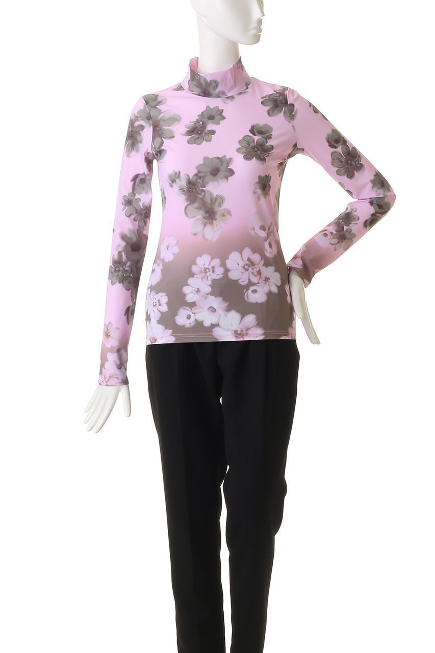 【メゾンスペシャル/MAISON SPECIAL】のGradient Turtle Flower Top/グラデーションタートルフラワートップス 人気、トレンドファッション・服の通販 founy(ファニー) 　ファッション　Fashion　レディースファッション　Fashion for Women　トップス・カットソー　Cut & Sew Tops　シャツ・ブラウス・オフィスカジュアル　Elegant Blouses & Button-Ups　ロングTシャツ・Tシャツ　Longline T-Shirts & Tees　カットソー・ベーシックTシャツ　Cut-and-Sewn Tops / Stretch Tees & Basics　なめらか　Smooth, Silky Texture　インナー　Innerwear　グラデーション　Gradient, Ombre　ジャケット　Jacket, Outerwear　スリーブ　Sleeve, Long Sleeve / Short Sleeve　フィット　Fit, Slim Fit　ロング　Long, Long-Length　冬　Winter / This Winter　other-2|ID: prp329100004909800 ipo3291000000036780425