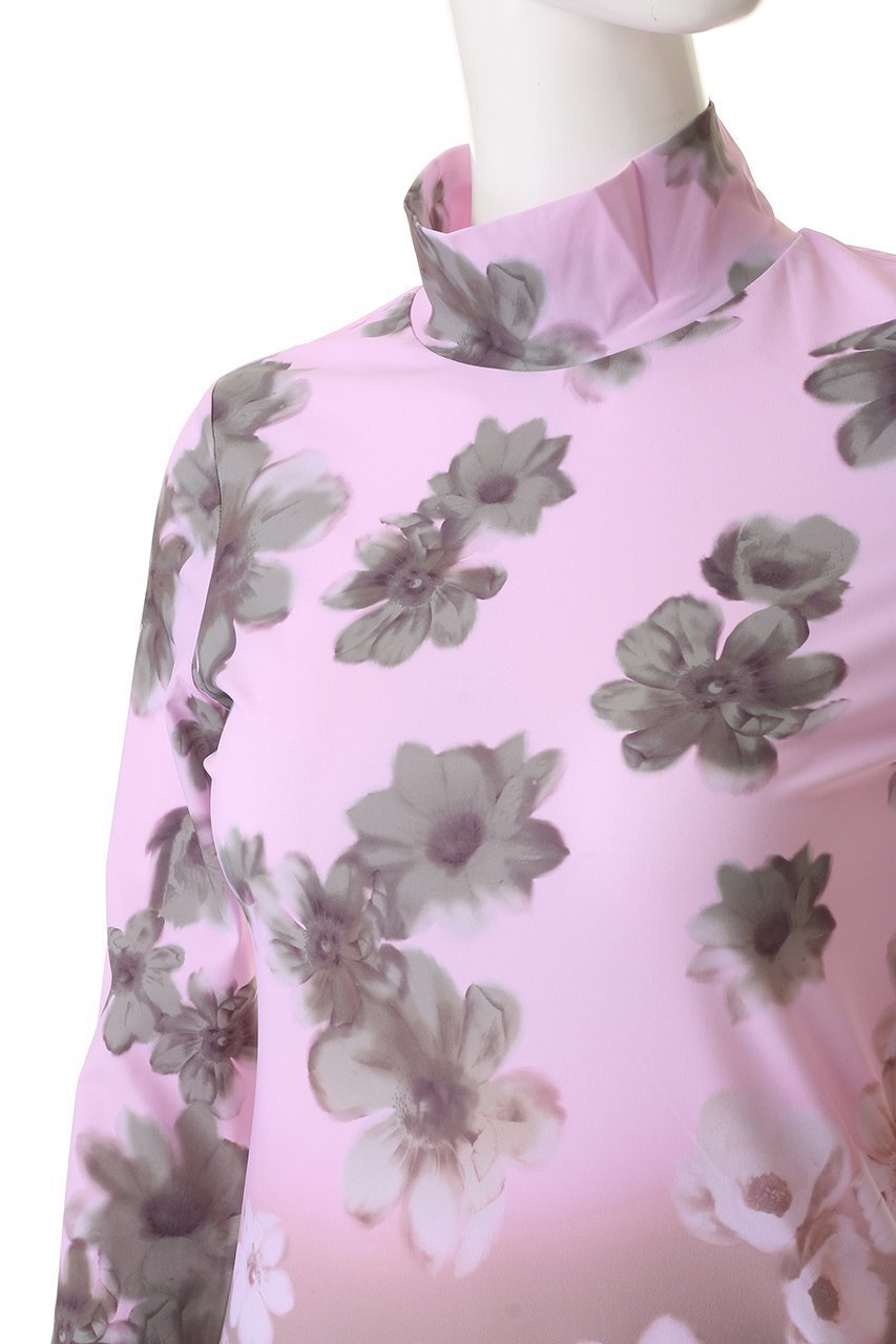 【メゾンスペシャル/MAISON SPECIAL】のGradient Turtle Flower Top/グラデーションタートルフラワートップス 人気、トレンドファッション・服の通販 founy(ファニー) 　ファッション　Fashion　レディースファッション　Fashion for Women　トップス・カットソー　Cut & Sew Tops　シャツ・ブラウス・オフィスカジュアル　Elegant Blouses & Button-Ups　ロングTシャツ・Tシャツ　Longline T-Shirts & Tees　カットソー・ベーシックTシャツ　Cut-and-Sewn Tops / Stretch Tees & Basics　なめらか　Smooth, Silky Texture　インナー　Innerwear　グラデーション　Gradient, Ombre　ジャケット　Jacket, Outerwear　スリーブ　Sleeve, Long Sleeve / Short Sleeve　フィット　Fit, Slim Fit　ロング　Long, Long-Length　冬　Winter / This Winter　other-5|ID: prp329100004909800 ipo3291000000036780428