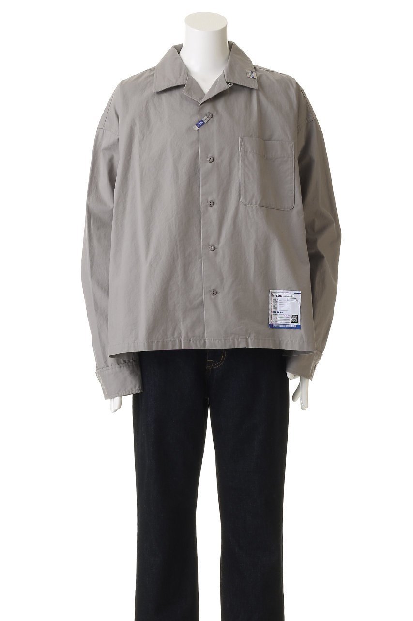 【メゾン ミハラヤスヒロ/Maison MIHARA YASUHIRO / MEN】の【MEN】【in-stru(men-tal).】HIGH DENSITY OX ロングスリーブ シャツ 人気、トレンドファッション・服の通販 founy(ファニー) 　ファッション　Fashion　メンズファッション　Fashion for Men　なめらか　Smooth, Silky Texture　スリーブ　Sleeve, Long Sleeve / Short Sleeve　フォルム　Silhouette, Form　ロング　Long, Long-Length　羽織　Haori, Light Jacket　other-2|ID: prp329100004909801 ipo3291000000036780435