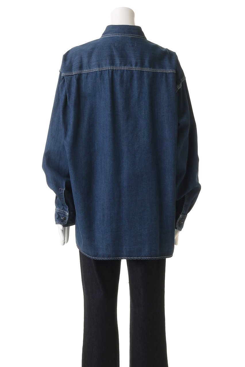 【メゾン ミハラヤスヒロ/Maison MIHARA YASUHIRO / MEN】の【MEN】【in-stru(men-tal).】COTTON TENCELデニム ワーク ロングスリーブ シャツ 人気、トレンドファッション・服の通販 founy(ファニー) 　ファッション　Fashion　メンズファッション　Fashion for Men　なめらか　Smooth, Silky Texture　シンプル　Simple, Minimal　スリーブ　Sleeve, Long Sleeve / Short Sleeve　デニム　Denim, Jeans Material　ポケット　Pocket, Pocket Detail　ロング　Long, Long-Length　ワーク　Workwear, Utility Style　other-4|ID: prp329100004909803 ipo3291000000036780452