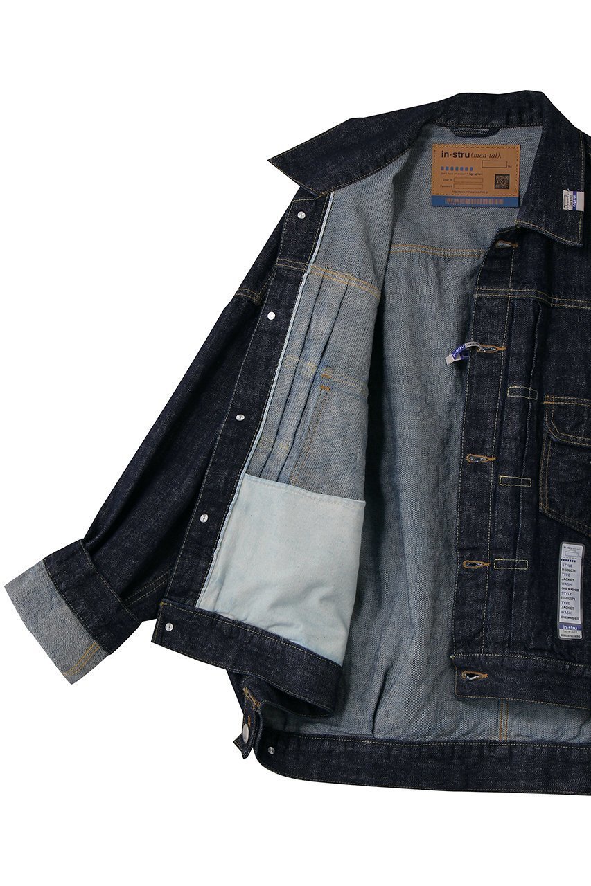 【メゾン ミハラヤスヒロ/Maison MIHARA YASUHIRO / MEN】の【MEN】【in-stru(men-tal).】ONE WASHED SELVAGE デニム ジャケット 人気、トレンドファッション・服の通販 founy(ファニー) 　ファッション　Fashion　メンズファッション　Fashion for Men　シンプル　Simple, Minimal　ジャケット　Jacket, Outerwear　デニム　Denim, Jeans Material　ブルゾン　Blouson, Bomber Jacket　ポケット　Pocket, Pocket Detail　リラックス　Relax, Relaxed Fit　ルーズ　Loose, Oversized　other-7|ID: prp329100004909805 ipo3291000000036780472