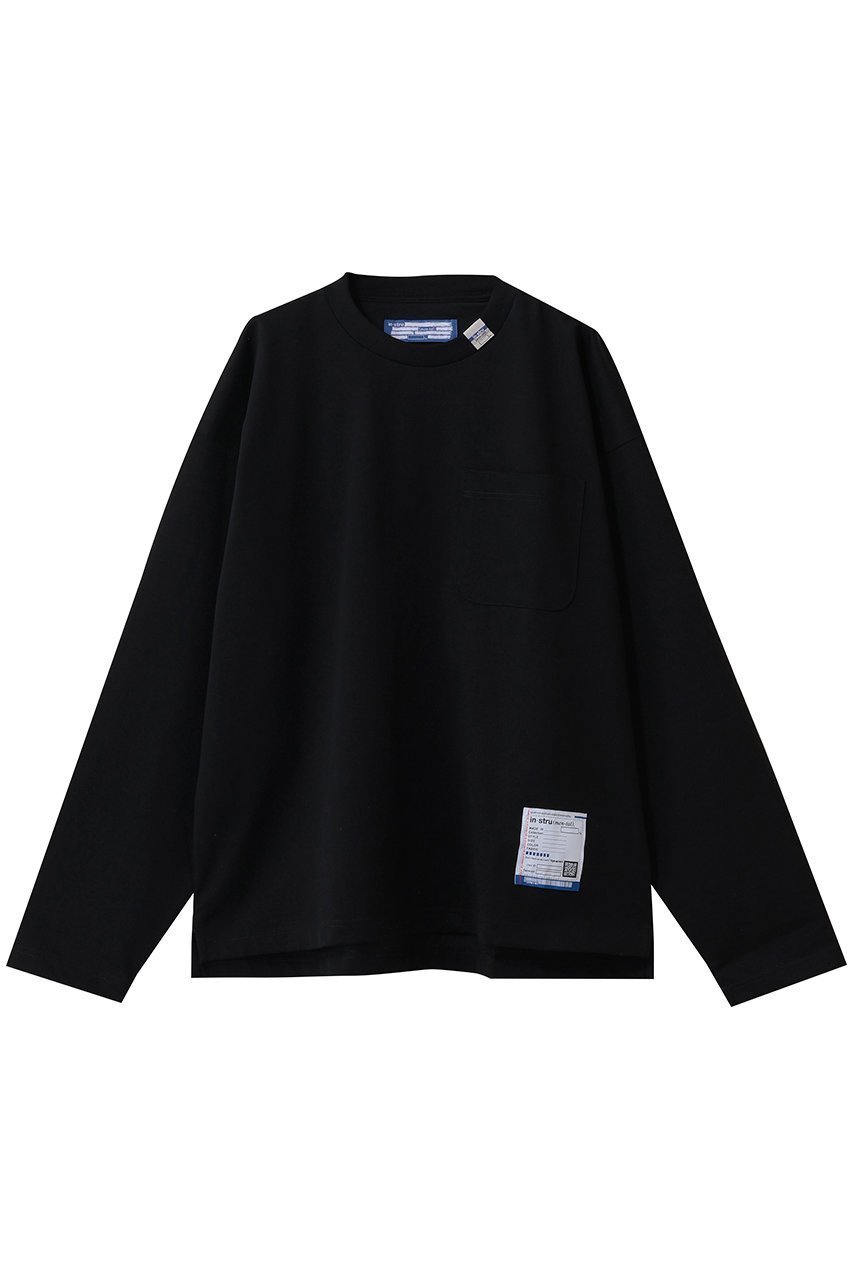 【メゾン ミハラヤスヒロ/Maison MIHARA YASUHIRO / MEN】の【MEN】【in-stru(men-tal).】HEAVY WEIGHT ジャージー ポケット ロングスリーブ Tシャツ インテリア・キッズ・メンズ・レディースファッション・服の通販 founy(ファニー) 　ファッション　Fashion　メンズファッション　Fashion for Men　トップス・カットソー　Cut & Sew Tops　メンズシャツ　Shirts　インナー　Innerwear　カットソー　Cut and Sewn Top　コレクション　Collection, Seasonal Line　スリーブ　Sleeve, Long Sleeve / Short Sleeve　ベーシック　Basic, Essential　ポケット　Pocket, Pocket Detail　ロング　Long, Long-Length　エレガント 上品　Elegant　ブラック|ID: prp329100004909807 ipo3291000000036780485