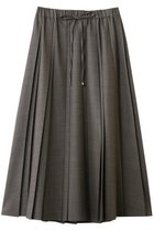 【エブール/ebure】のドライシャンブレー ランダムプリーツスカート 人気、トレンドファッション・服の通販 founy(ファニー) ファッション Fashion レディースファッション Fashion for Women スカート Skirts プリーツスカート / 上品フェミニンスタイル Pleated Skirts シャンブレー Chambray, Denim-Like Fabric ジャケット Jacket, Outerwear スピンドル Spindle, Drawcord セットアップ Set-Up, Coordinated Outfit プリーツ Pleats, Pleated エレガント 上品 Elegant thumbnail ライトブラウン|ID: prp329100004909810 ipo3291000000036780507