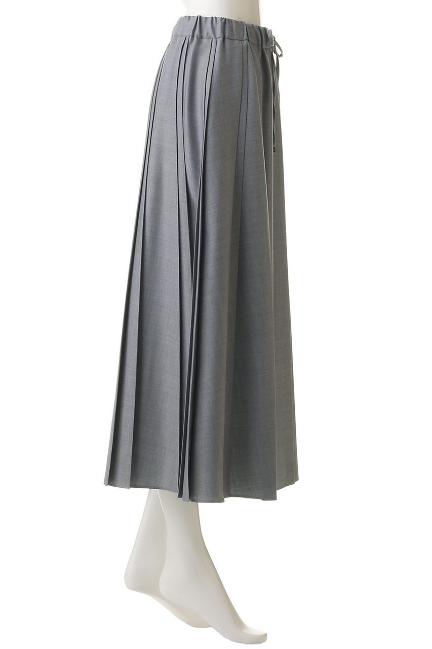 【エブール/ebure】のドライシャンブレー ランダムプリーツスカート 人気、トレンドファッション・服の通販 founy(ファニー) 　ファッション　Fashion　レディースファッション　Fashion for Women　スカート　Skirts　プリーツスカート / 上品フェミニンスタイル　Pleated Skirts　シャンブレー　Chambray, Denim-Like Fabric　ジャケット　Jacket, Outerwear　スピンドル　Spindle, Drawcord　セットアップ　Set-Up, Coordinated Outfit　プリーツ　Pleats, Pleated　エレガント 上品　Elegant　other-3|ID: prp329100004909810 ipo3291000000036814796