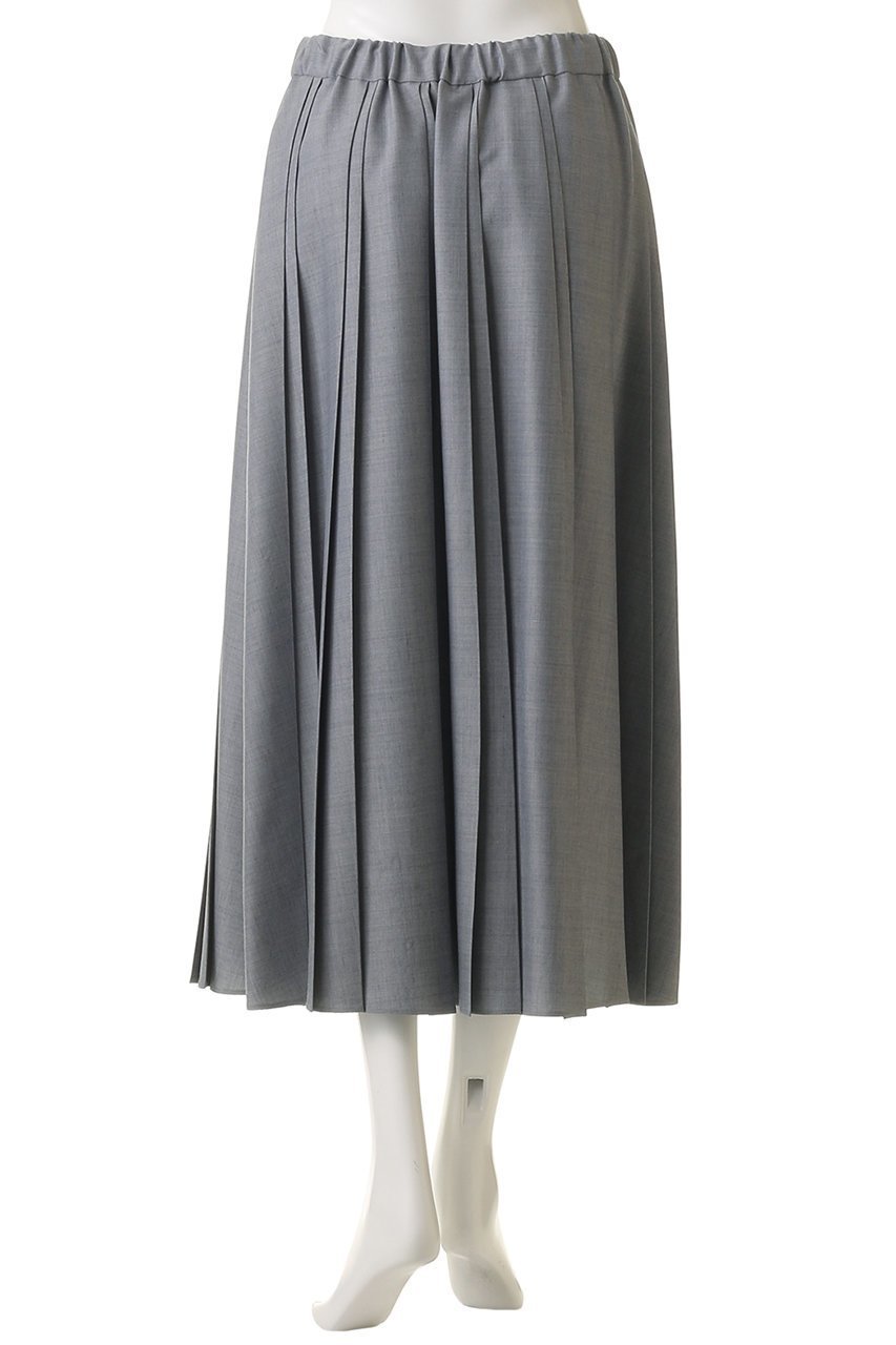 【エブール/ebure】のドライシャンブレー ランダムプリーツスカート 人気、トレンドファッション・服の通販 founy(ファニー) 　ファッション　Fashion　レディースファッション　Fashion for Women　スカート　Skirts　プリーツスカート / 上品フェミニンスタイル　Pleated Skirts　シャンブレー　Chambray, Denim-Like Fabric　ジャケット　Jacket, Outerwear　スピンドル　Spindle, Drawcord　セットアップ　Set-Up, Coordinated Outfit　プリーツ　Pleats, Pleated　エレガント 上品　Elegant　other-4|ID: prp329100004909810 ipo3291000000036814799