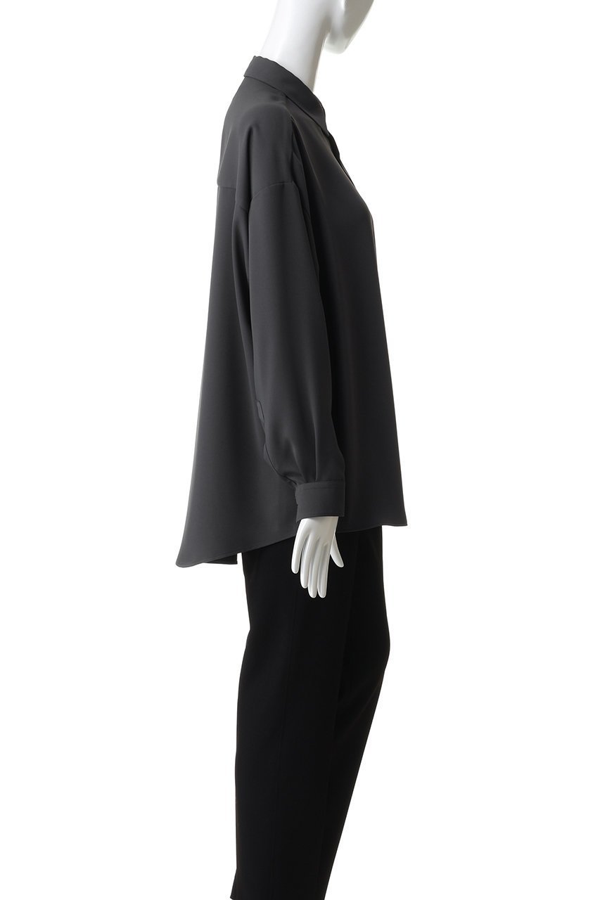 【グラフペーパー/Graphpaper】のSatin Oversized Regular Collor Shirt 人気、トレンドファッション・服の通販 founy(ファニー) 　ファッション　Fashion　レディースファッション　Fashion for Women　トップス・カットソー　Cut & Sew Tops　シャツ・ブラウス・オフィスカジュアル　Elegant Blouses & Button-Ups　サテン　Satin, Glossy Fabric　スリーブ　Sleeve, Long Sleeve / Short Sleeve　リラックス　Relax, Relaxed Fit　レギュラー　Regular, Standard Fit　ロング　Long, Long-Length　エレガント 上品　Elegant　羽織　Haori, Light Jacket　other-3|ID: prp329100004909820 ipo3291000000036814823