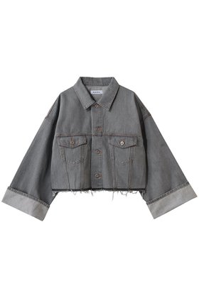 【サクラ/SACRA】のオーセンティックデニムジャケット 人気、トレンドファッション・服の通販 founy(ファニー) ファッション Fashion レディースファッション Fashion for Women アウター Coat / Outerwear Collection レディースジャケット・軽アウター Jackets デニムジャケット / カジュアルアウター Denim Jackets カットオフ Cut-Off Design クロップド Cropped, Short Length ジャケット Jacket, Outerwear デニム Denim, Jeans Material バランス Balance, Style Balance ビッグ Big, Oversized フィット Fit, Slim Fit ブリーチ Bleach, Washed Finish |ID:prp329100004909825