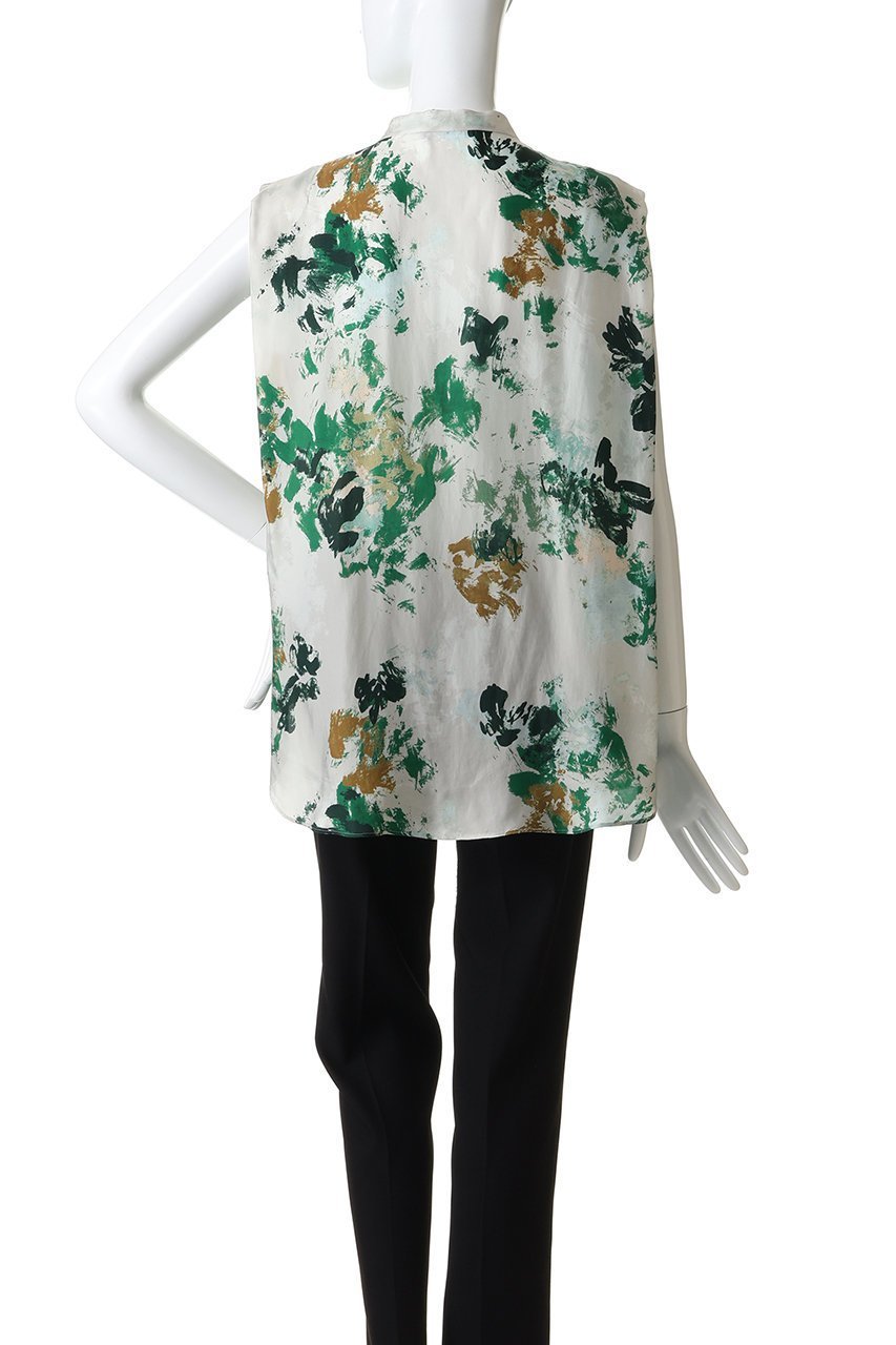 【サクラ/SACRA】のフラワー柄ノースリーブブラウス 人気、トレンドファッション・服の通販 founy(ファニー) 　ファッション　Fashion　レディースファッション　Fashion for Women　トップス・カットソー　Cut & Sew Tops　キャミソール&ノースリーブ　Camisoles & Sleeveless Tops　シャツ・ブラウス・オフィスカジュアル　Elegant Blouses & Button-Ups　ショルダー　Shoulder, Shoulder Strap　ドレープ　Drape, Draping Fabric　ノースリーブ　Sleeveless, No-Sleeve　フラワー　Flower, Floral　プリント　Print, Printed Pattern　ボックス　Boxy, Box Shape　春　Spring　other-4|ID: prp329100004909828 ipo3291000000036780676