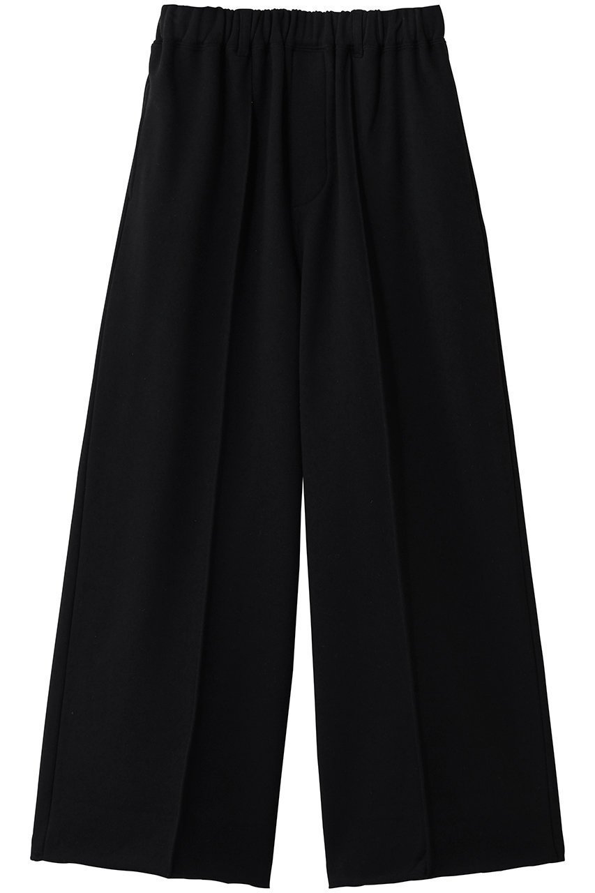 【サクラ/SACRA】のエクストラファインフリースセンタープレスパンツ インテリア・キッズ・メンズ・レディースファッション・服の通販 founy(ファニー) 　ファッション　Fashion　レディースファッション　Fashion for Women　パンツ　Pants & Trousers　ループ　Loop, Loop Knit　エレガント 上品　Elegant　ブラック|ID: prp329100004909830 ipo3291000000036780692