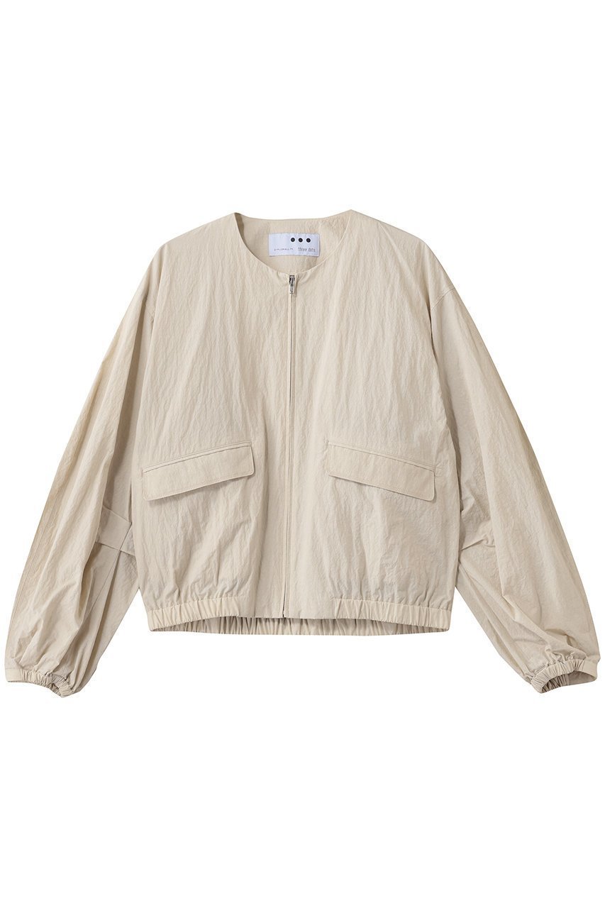 【スリー ドッツ/three dots】のサン ドライドクロス ジャケット インテリア・キッズ・メンズ・レディースファッション・服の通販 founy(ファニー) 　ファッション　Fashion　レディースファッション　Fashion for Women　アウター　Coat / Outerwear Collection　レディースジャケット・軽アウター　Jackets　コンパクト　Compact, Small Size　ジャケット　Jacket, Outerwear　フェミニン　Feminine, Girly　フォルム　Silhouette, Form　新作・新入荷　New Arrivals / New In　ベージュ|ID: prp329100004909840 ipo3291000000036780790