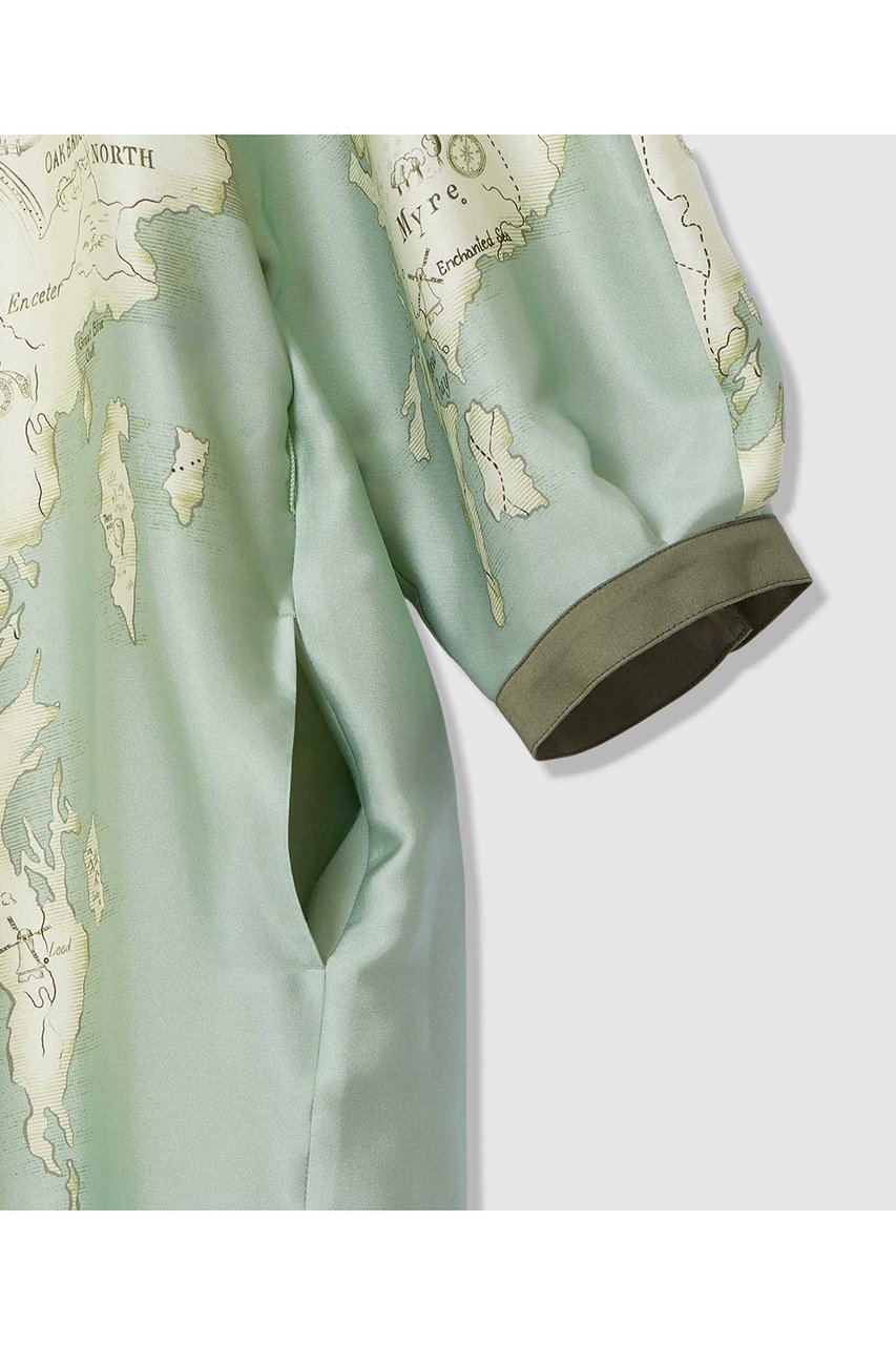 【アルアバイル/allureville】のMAPプリントバックリボンワンピース 人気、トレンドファッション・服の通販 founy(ファニー) 　ファッション　Fashion　レディースファッション　Fashion for Women　ワンピース　Dresses　チュニック　Tunic Tops & Dresses　おすすめ　Recommended / Our Picks　イタリア　Italy　チュニック　Tunic, Long Top　ヌーディ　Nude, Nude Tone　フロント　Front, Front Design　プリント　Print, Printed Pattern　リゾート　Resort, Vacation Style　ロング　Long, Long-Length　エレガント 上品　Elegant　other-4|ID: prp329100004909841 ipo3291000000036780814