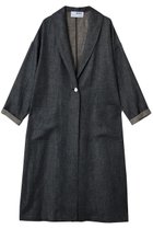 【スリー ドッツ/three dots】のラフリネン ドクターコート デニム|ID: prp329100004909856 ipo3291000000036781025