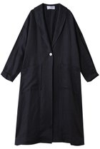 【スリー ドッツ/three dots】のラフリネン ドクターコート ネイビー|ID: prp329100004909856 ipo3291000000036781026