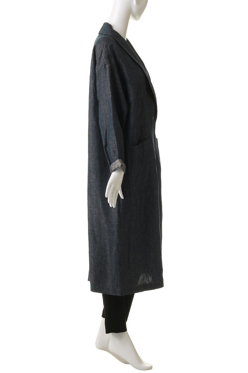 【スリー ドッツ/three dots】のラフリネン ドクターコート 人気、トレンドファッション・服の通販 founy(ファニー) 　ファッション　Fashion　レディースファッション　Fashion for Women　アウター　Coat / Outerwear Collection　コート・ロングコート・ピーコート　Long Coats, Peacoats & More　シンプル　Simple, Minimal　ロング　Long, Long-Length　新作・新入荷　New Arrivals / New In　other-3|ID: prp329100004909856 ipo3291000000036781028