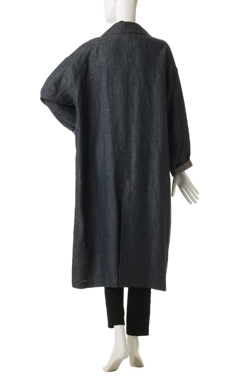 【スリー ドッツ/three dots】のラフリネン ドクターコート 人気、トレンドファッション・服の通販 founy(ファニー) 　ファッション　Fashion　レディースファッション　Fashion for Women　アウター　Coat / Outerwear Collection　コート・ロングコート・ピーコート　Long Coats, Peacoats & More　シンプル　Simple, Minimal　ロング　Long, Long-Length　新作・新入荷　New Arrivals / New In　other-4|ID: prp329100004909856 ipo3291000000036781029