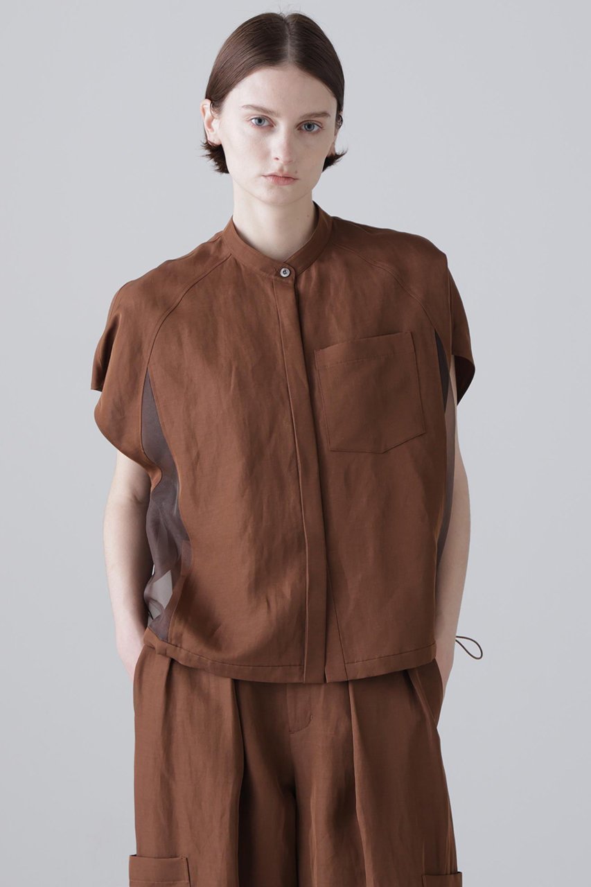 【アドーア/ADORE】のシルキープレーンクロスブラウス 人気、トレンドファッション・服の通販 founy(ファニー) ファッション Fashion レディースファッション Fashion for Women トップス・カットソー Cut & Sew Tops シャツ・ブラウス・オフィスカジュアル Elegant Blouses & Button-Ups おすすめ Recommended / Our Picks なめらか Smooth, Silky Texture シアー Sheer, See-Through ショート Short, Short Length スリーブ Sleeve, Long Sleeve / Short Sleeve セットアップ Set-Up, Coordinated Outfit リュクス Luxury, Elegant, High-End, Chic エレガント 上品 Elegant other-2|ID: prp329100004909883 ipo3291000000036781349