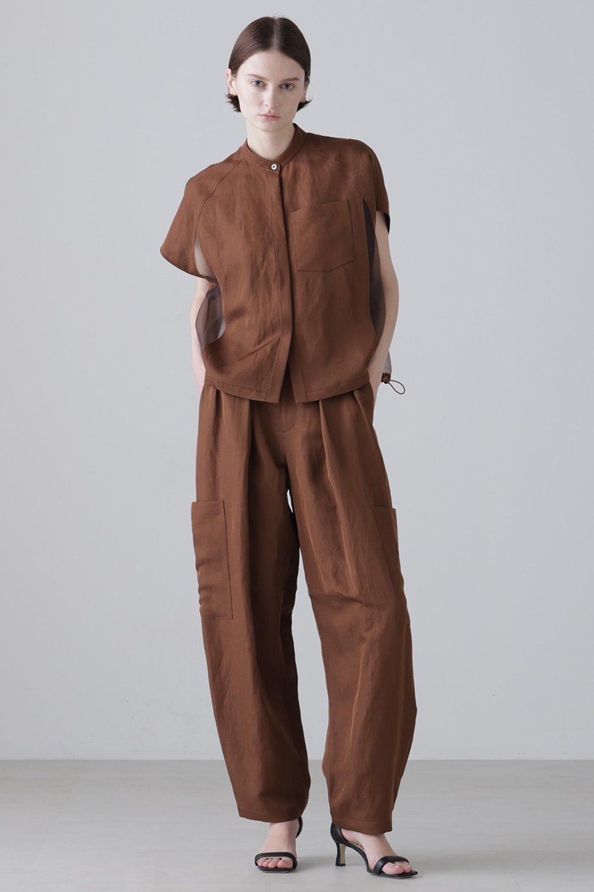 【アドーア/ADORE】のシルキープレーンクロスブラウス 人気、トレンドファッション・服の通販 founy(ファニー) ファッション Fashion レディースファッション Fashion for Women トップス・カットソー Cut & Sew Tops シャツ・ブラウス・オフィスカジュアル Elegant Blouses & Button-Ups おすすめ Recommended / Our Picks なめらか Smooth, Silky Texture シアー Sheer, See-Through ショート Short, Short Length スリーブ Sleeve, Long Sleeve / Short Sleeve セットアップ Set-Up, Coordinated Outfit リュクス Luxury, Elegant, High-End, Chic エレガント 上品 Elegant other-3|ID: prp329100004909883 ipo3291000000036781350