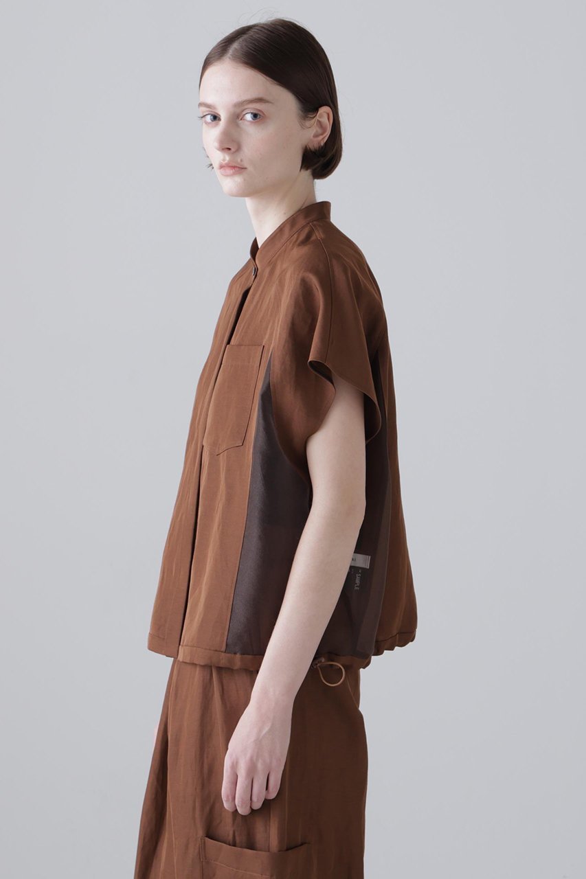 【アドーア/ADORE】のシルキープレーンクロスブラウス 人気、トレンドファッション・服の通販 founy(ファニー) ファッション Fashion レディースファッション Fashion for Women トップス・カットソー Cut & Sew Tops シャツ・ブラウス・オフィスカジュアル Elegant Blouses & Button-Ups おすすめ Recommended / Our Picks なめらか Smooth, Silky Texture シアー Sheer, See-Through ショート Short, Short Length スリーブ Sleeve, Long Sleeve / Short Sleeve セットアップ Set-Up, Coordinated Outfit リュクス Luxury, Elegant, High-End, Chic エレガント 上品 Elegant other-4|ID: prp329100004909883 ipo3291000000036781351