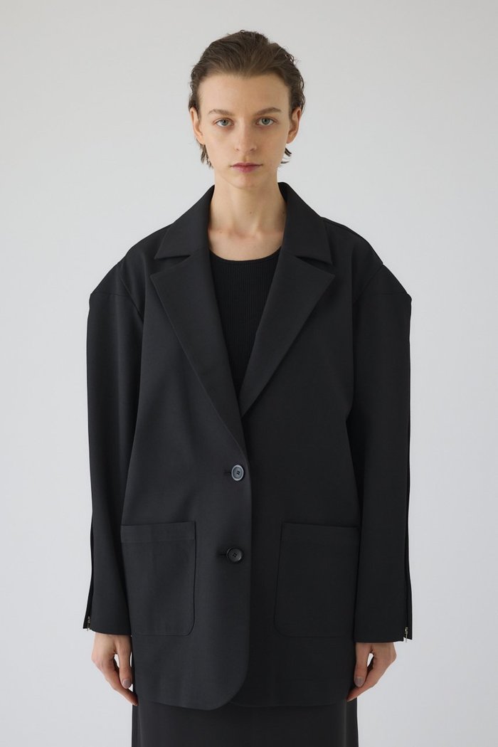 【リムアーク/RIM.ARK】のOpen sleeve tailored JK/ジャケット インテリア・キッズ・メンズ・レディースファッション・服の通販 founy(ファウニー) https://founy.com/ ファッション Fashion レディースファッション Fashion for Women アウター Coat / Outerwear Collection レディースジャケット・軽アウター Jackets インナー Innerwear ウォッシャブル Machine Washable 吸水 Absorbent, Quick-Dry ジップ Zip, Zipper ジャケット Jacket, Outerwear スリット Slit, Slit Detail 夏 Summer ビジネス 仕事 通勤 Business / Work / Commuting |ID: prp329100004909902 ipo3291000000036781564